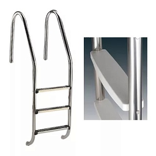 Лестница "Standard", 3 ступени из пластика, поручни AISI-304